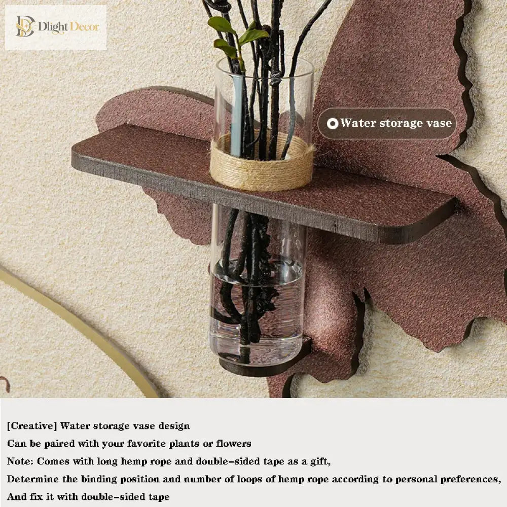 Dlight Decor Vase Plant Wall Lamp for Entry Spaces Wall Art