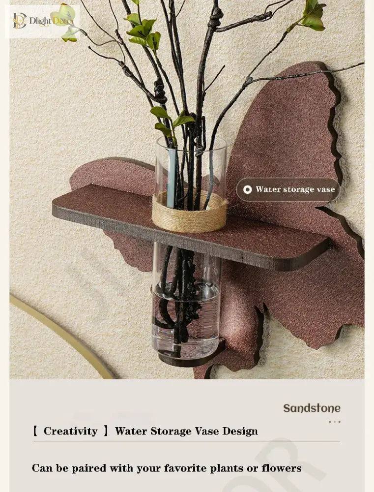 Dlight Decor Vase Plant Wall Lamp for Entry Spaces Wall Art