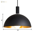 Veronica - A Captivating Black Pendant Lamp With A Checkered Twist Lighting