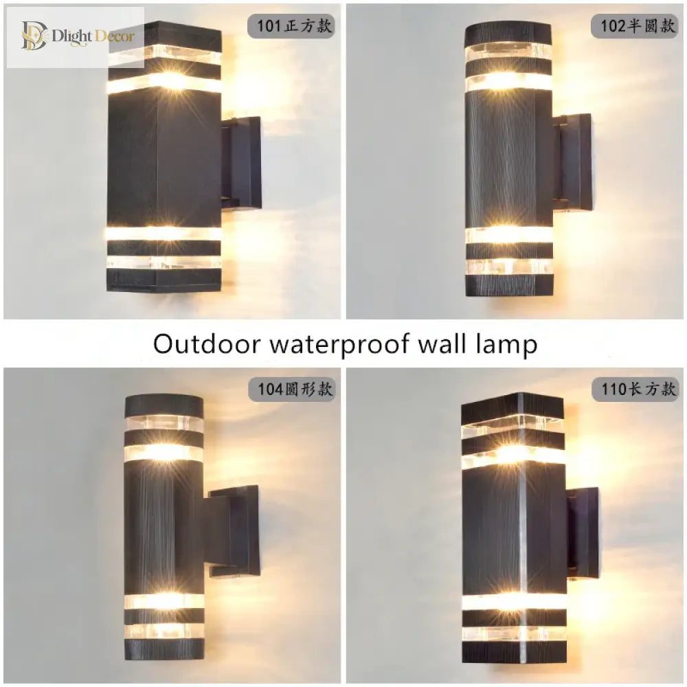 Versatile Outdoor Al Waterproof Wall Lamp - Illuminate Your Garden Courtyard And More With 6W Led