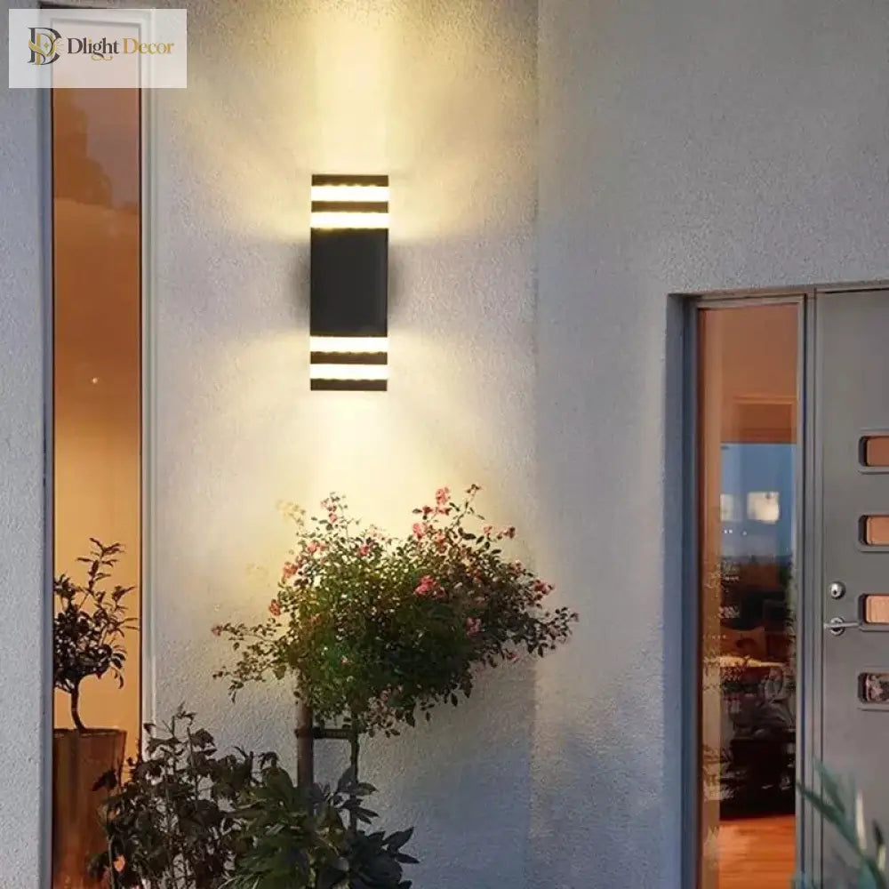 Versatile Outdoor Al Waterproof Wall Lamp - Illuminate Your Garden Courtyard And More With 6W Led