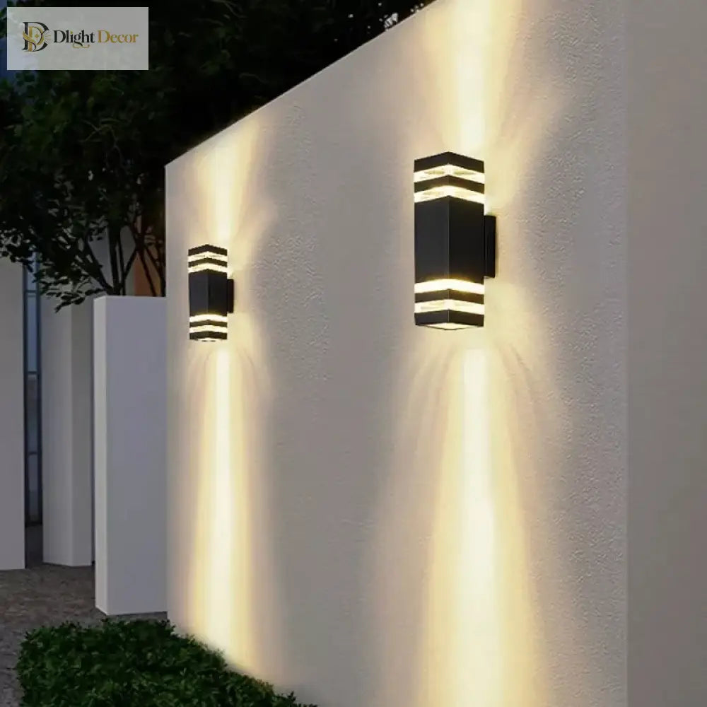 Versatile Outdoor Al Waterproof Wall Lamp - Illuminate Your Garden Courtyard And More With 6W Led