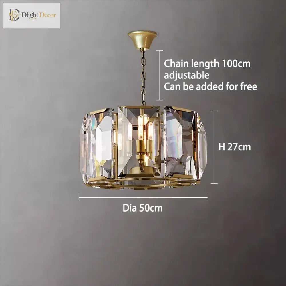 Versatile Dimmable Led Crystal Chandelier - Elegant Lighting Fixture In Gold Chrome And Black