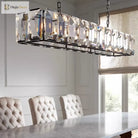 Versatile Dimmable Led Crystal Chandelier - Elegant Lighting Fixture In Gold Chrome And Black