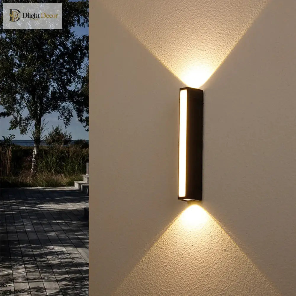 Versatile Up Down Led Wall Lamp - Waterproof Modern Design For Garden Street Corridor And Stairs
