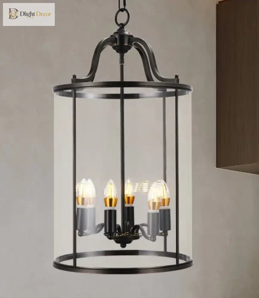 Vintage Copper Birdcage Chandelier styled for corridor lighting