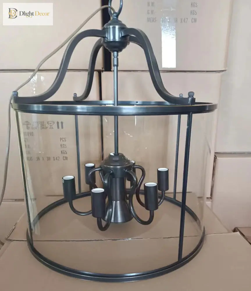 Vintage Copper Birdcage Chandelier size and design detail