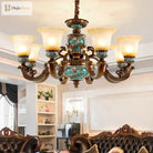 Vintage resin chandelier with European decorative styling