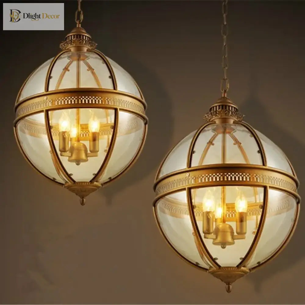 Vintage Globe Pendant Light – product view 2