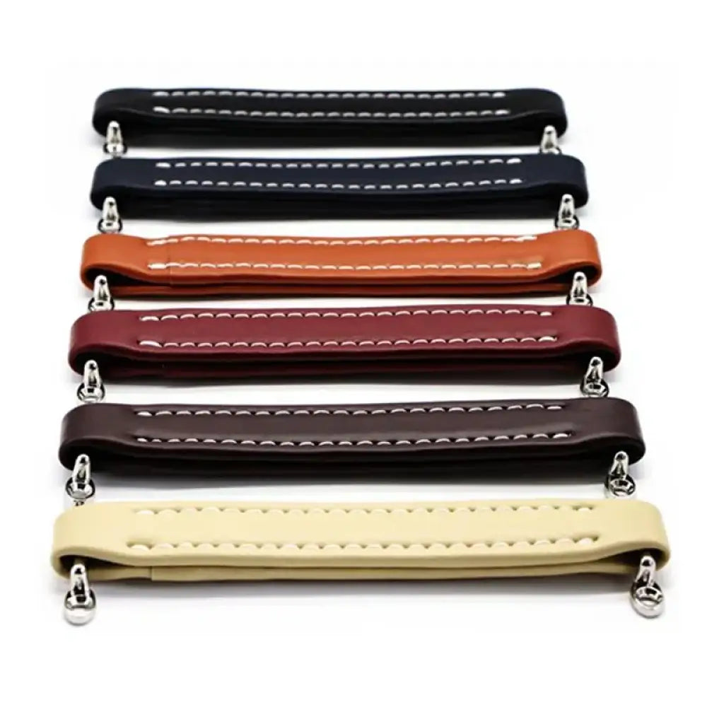 Vintage Leather Furniture Handle – Soft Suitcase-Style Drawer Pulls for Cabinets and Chests Handles