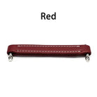 Vintage Leather Furniture Handle – Soft Suitcase-Style Drawer Pulls for Cabinets and Chests Red Handles