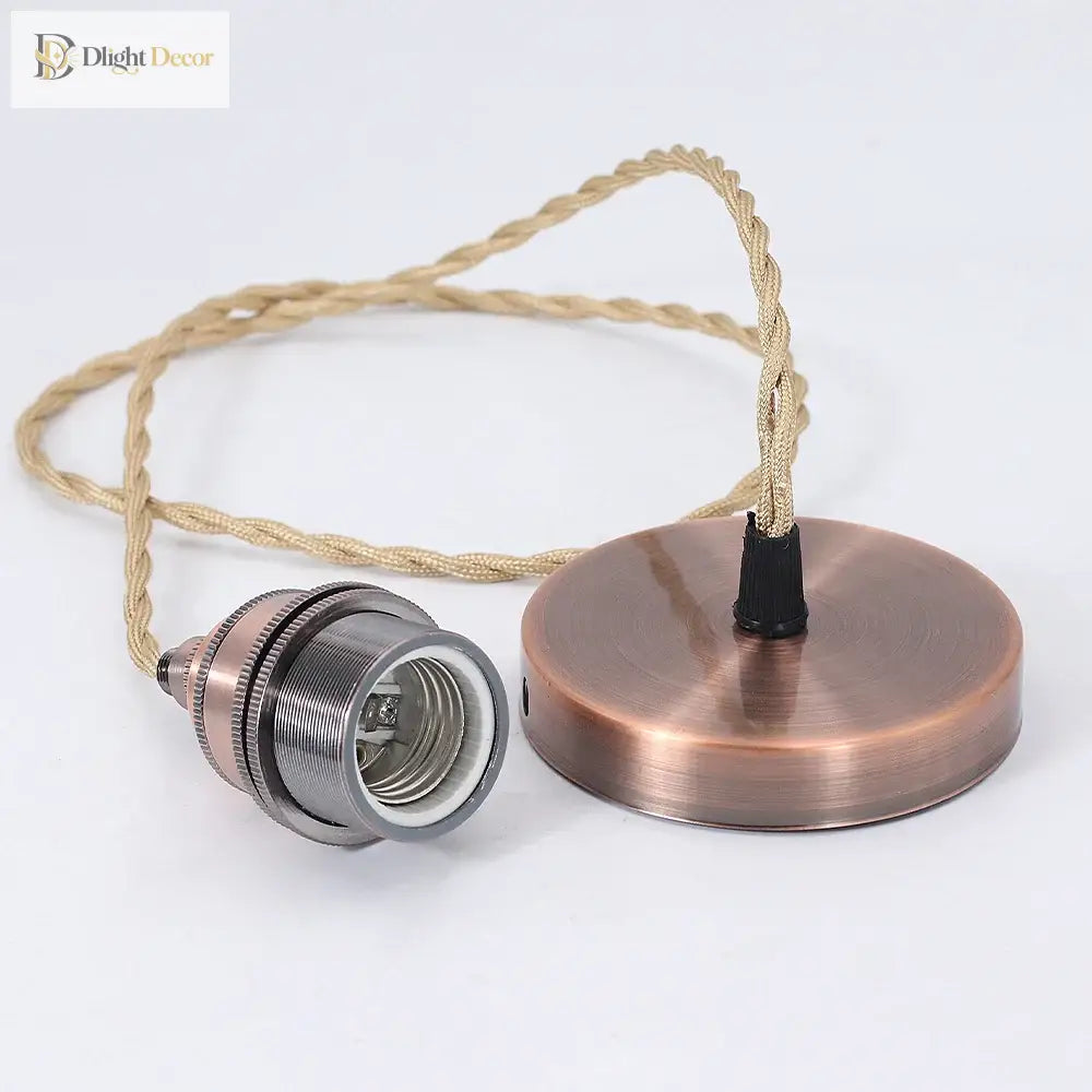 Sélène’s Aluminum Vintage E27 Lamp Holder For Home And Bar Pendant Lights