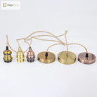 Sélène’s Aluminum Vintage E27 Lamp Holder For Home And Bar Pendant Lights