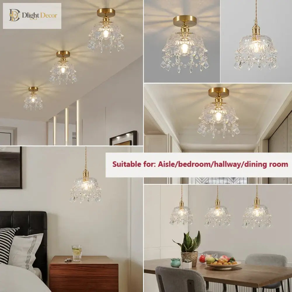 European Retro Glass Pendant Lamp - Vintage - Inspired Lighting Fixture Lights