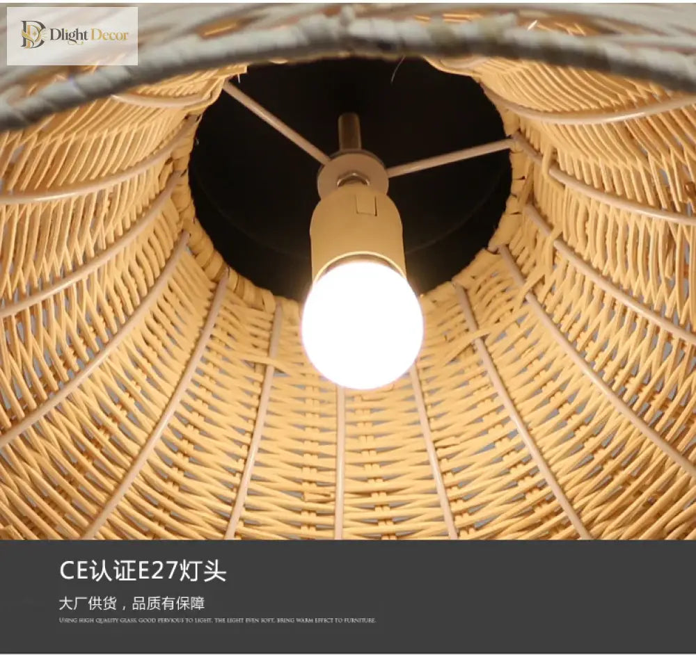 Retro Handmade Rattan Pendant Lights - Chinese - Inspired Vintage Lighting For Dining Rooms