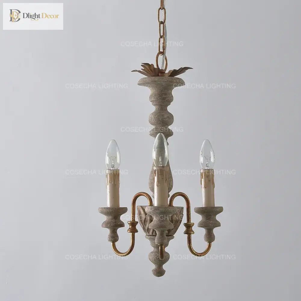 Vintage Wooden Chandeliers - Retro Suspension Lighting For Kitchen Baby Room Nursery Loft And