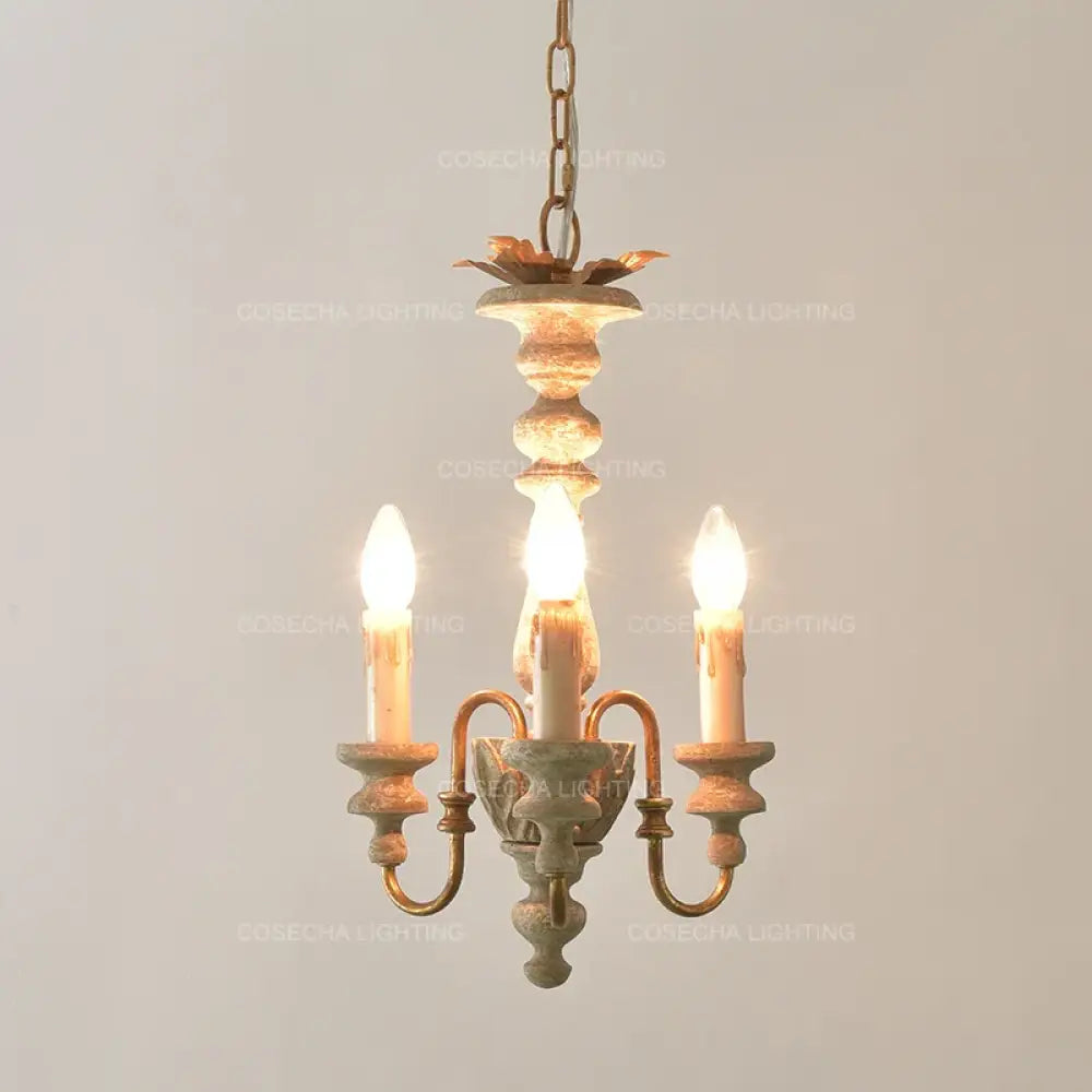 Vintage Wooden Chandeliers - Retro Suspension Lighting For Kitchen Baby Room Nursery Loft And