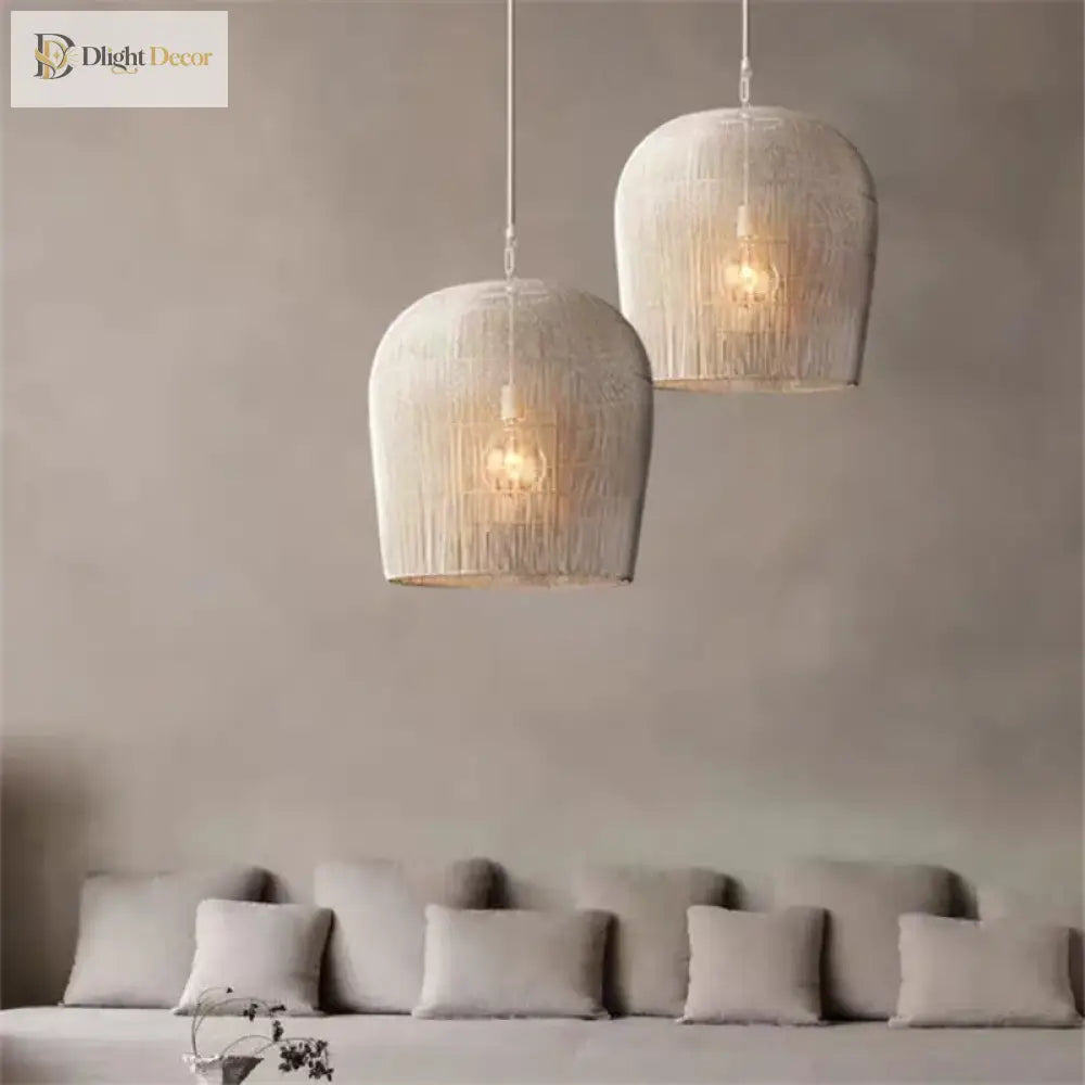 Wabi Sabi Rattan Pendant Light - Handcrafted Elegance For Your Dining Room Bedroom Or Bar Area