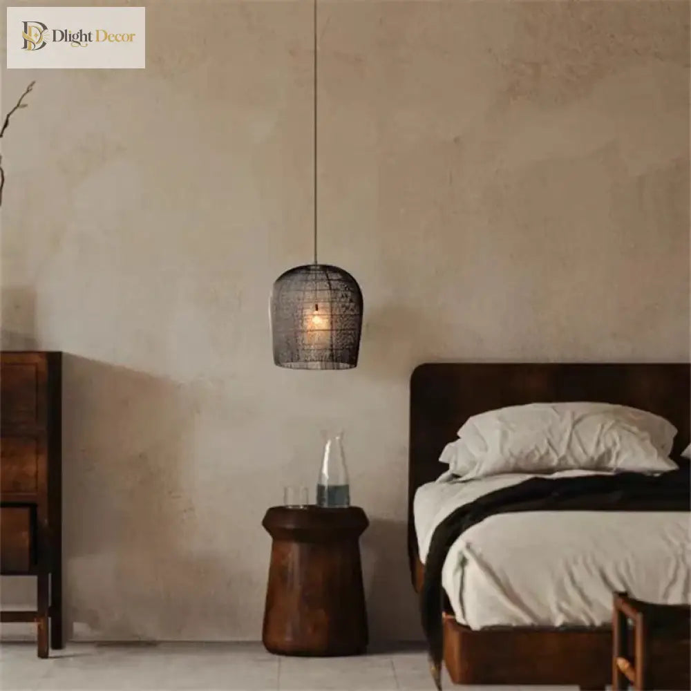 Wabi Sabi Rattan Pendant Light - Handcrafted Elegance For Your Dining Room Bedroom Or Bar Area