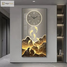 Dlight Decor Wall Clock Lamp with Crystal Glow Wall Art