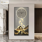 Dlight Decor Wall Clock Lamp with Crystal Glow Wall Art