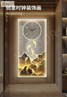 Dlight Decor Wall Clock Lamp with Crystal Glow Wall Art