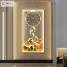 Dlight Decor Wall Clock Lamp with Crystal Glow Wall Art