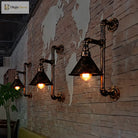 Watson - Rustic Industrial Wall Sconce With Dark Rust Finish (1 - Light)