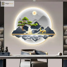 Dlight Decor Wealth Landscape Wall Lamp Mural Wall Art