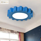 Whimsical Gears: Modern Led Ceiling Light For Kids
