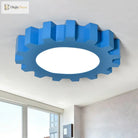 Whimsical Gears: Modern Led Ceiling Light For Kids