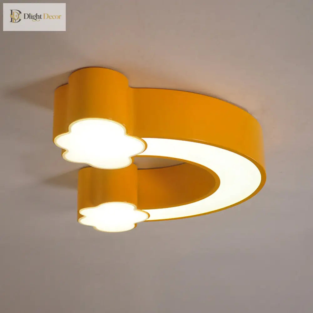 Whimsical Rainbow Led Ceiling Light For Kids