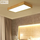 Wood Modern Minimalist Led Ceiling Lamp - Perfect For Bedroom Living Room Dining Kitchen And Study