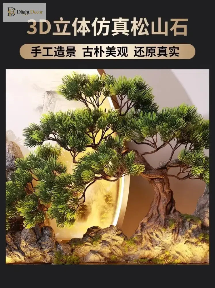 Dlight Decor 3D Wooden Landscape Wall Lamp Wall Art