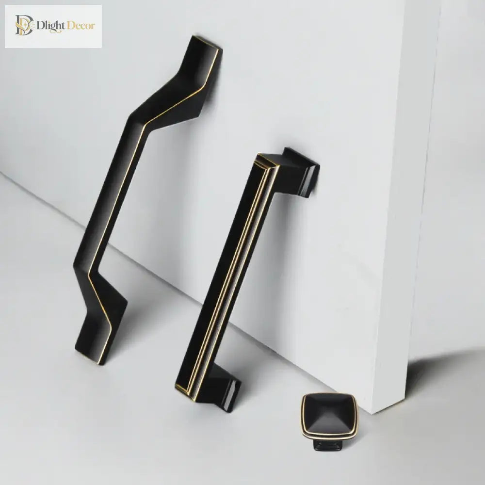 Zinc Alloy Solid Cabinet Door Handles – Modern Minimalist Knobs for Wardrobe and Kitchen Furniture Handles