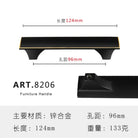 Zinc Alloy Solid Cabinet Door Handles – Modern Minimalist Knobs for Wardrobe and Kitchen Furniture 8206-96 Handles