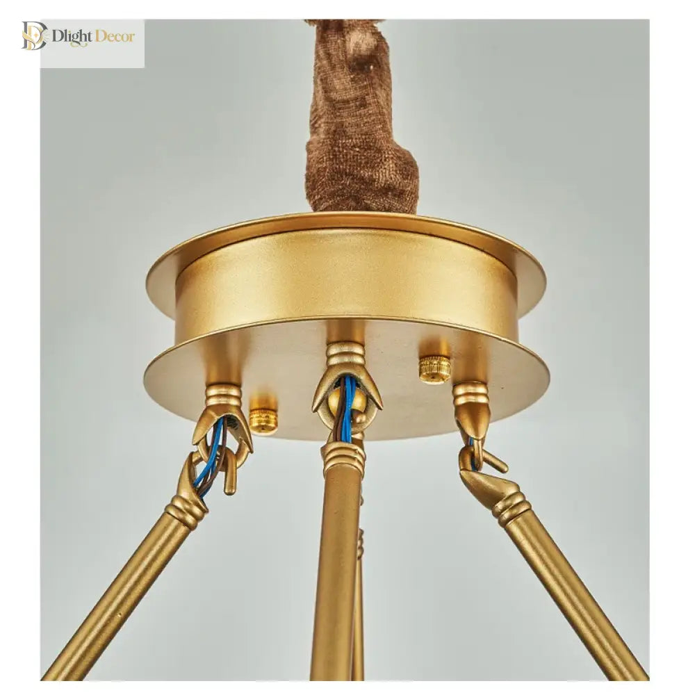 Zoe’s K9 Crystal Modern Glass Chandelier - Copper Luxury Hanging Lamp Chandelier